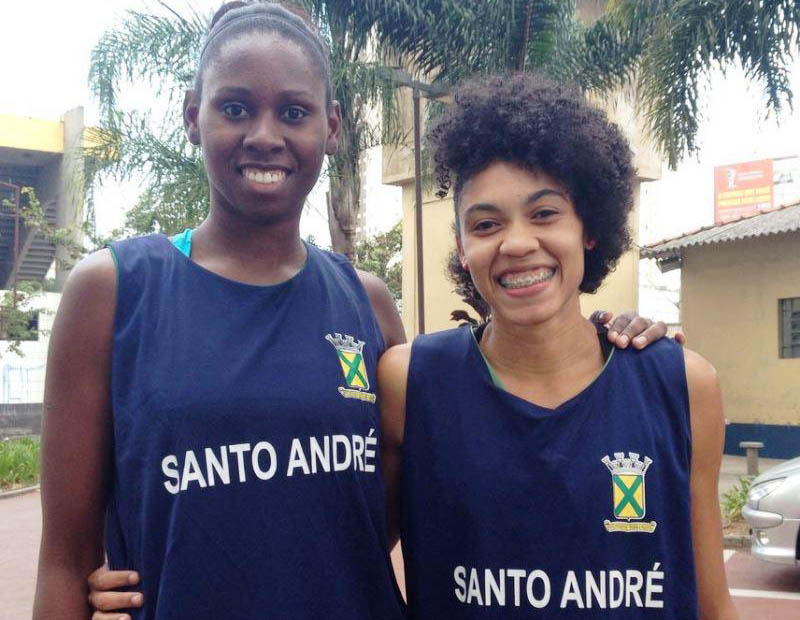 Francielle e Erika Leite já estão treinando em Santo André (foto: Divulgação)